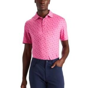 G/FORE Blue pink Skulls and Ts PTRL Patterned Men's Shirt large Golf
